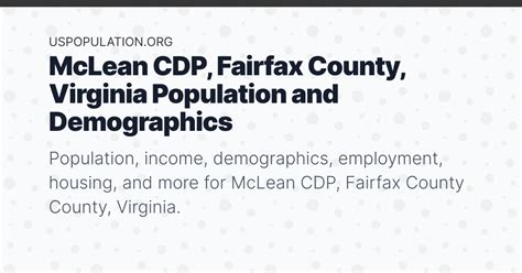 McLean VA Demographics