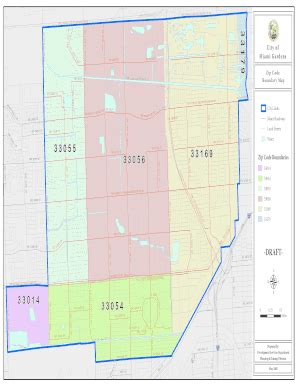 Miami Gardens Zip Code Map