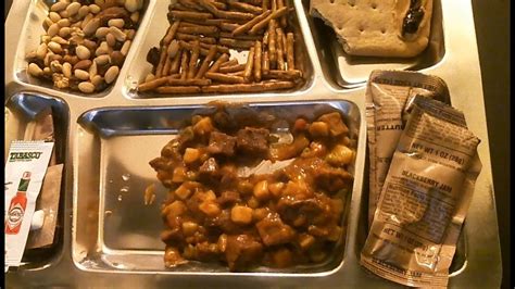 Military MRE Menu Options