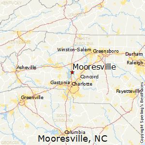 Mooresville NC Map