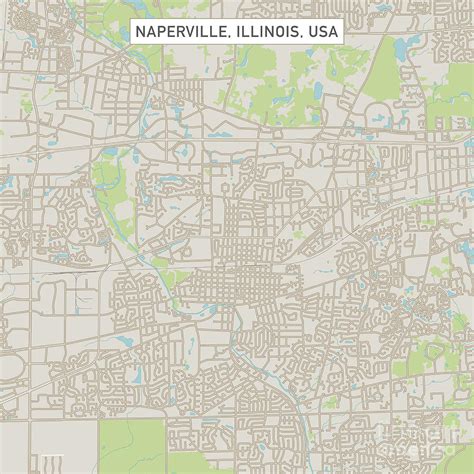 Naperville IL Map