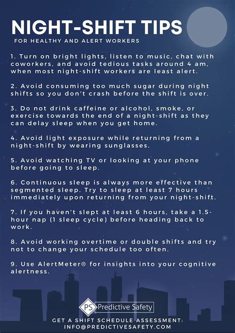 Nightshift Tips