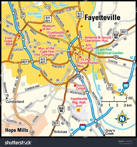 North Fayetteville Map
