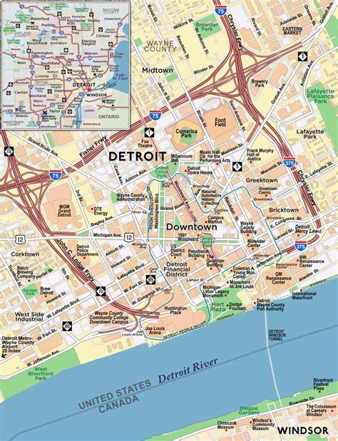 Northern Detroit Map