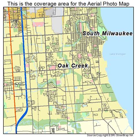 Oak Creek WI Map