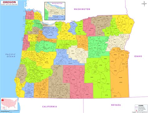 Oregon Zip Code Map Directory Guide