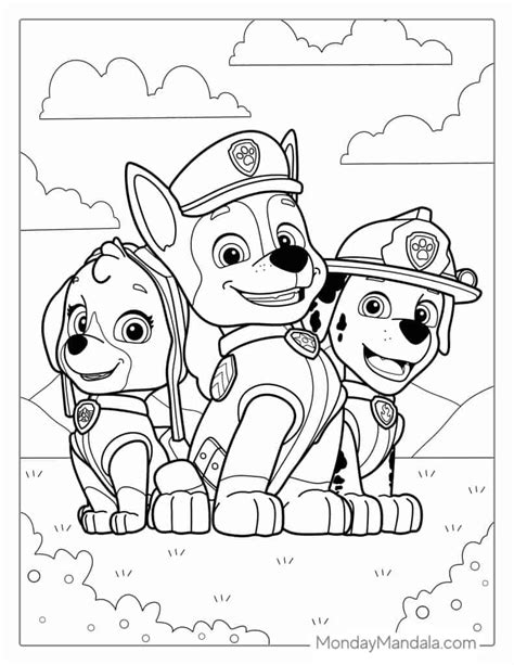 Paw Patrol Coloring Pages Learning