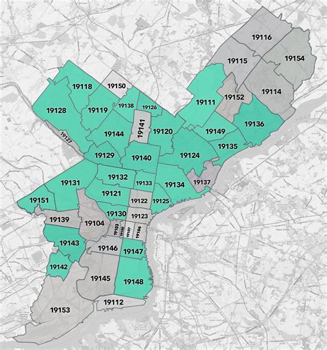 Philly Pa Zip Code Map