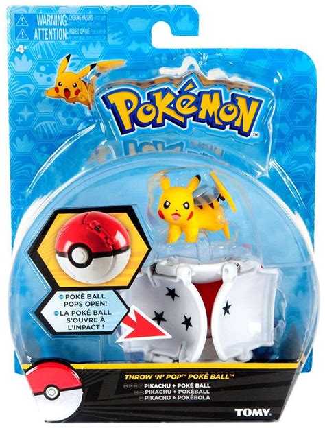 Pikachu Standing Next to a Poké Ball