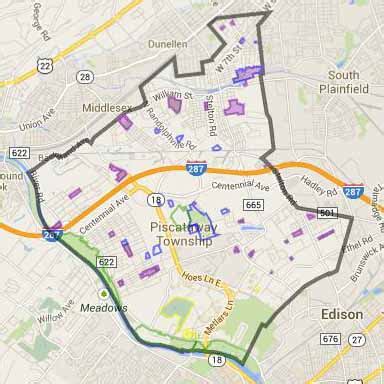 Piscataway NJ Map