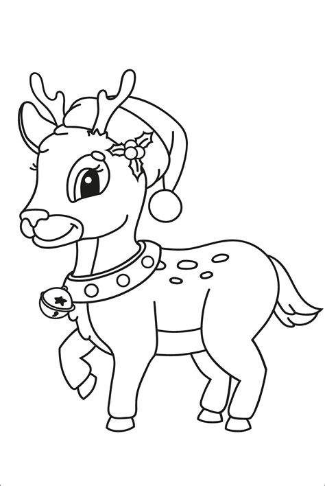 Reindeer Coloring Pages And Learning