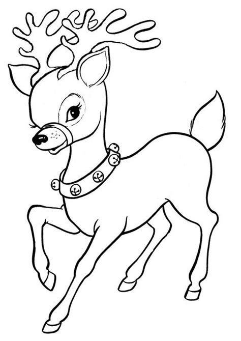 Reindeer Coloring Pages For Kids Free Printables