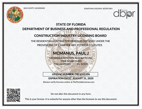 Residential Contractor License