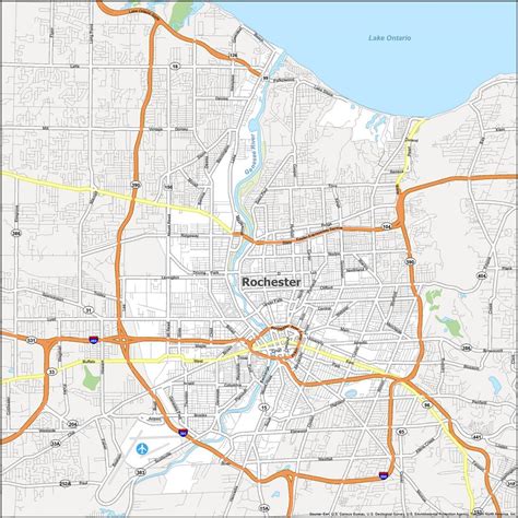 Rochester Map