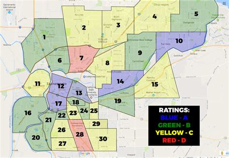 Sacramento Neighborhoods Map
