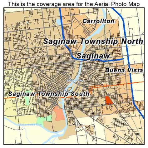 Saginaw MI Zip Code Map