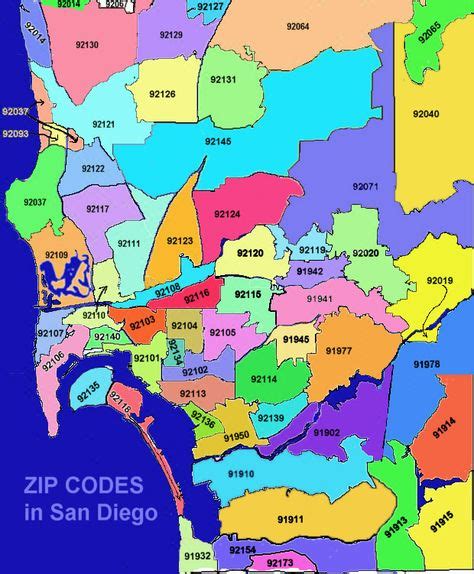 San Diego Zip Code Map