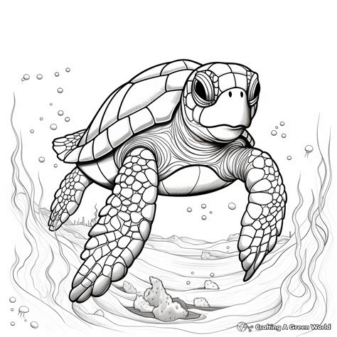 Sea Turtle Coloring Page