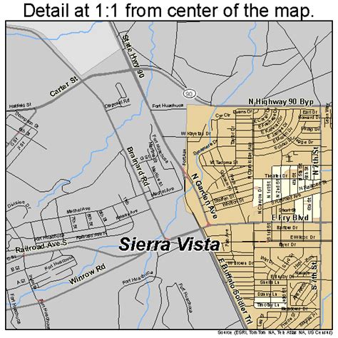 Sierra Vista Zip Code Map