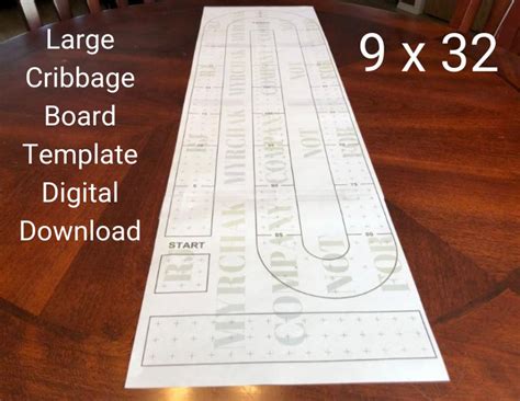 Simple Cribbage Board Template