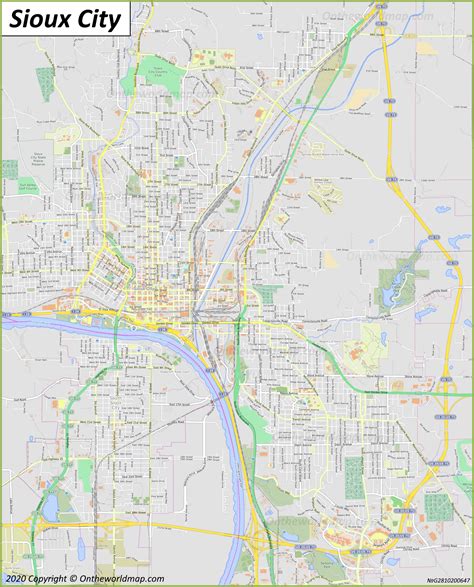 Sioux City IA Map
