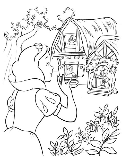 Snow White Coloring Pages For Kids