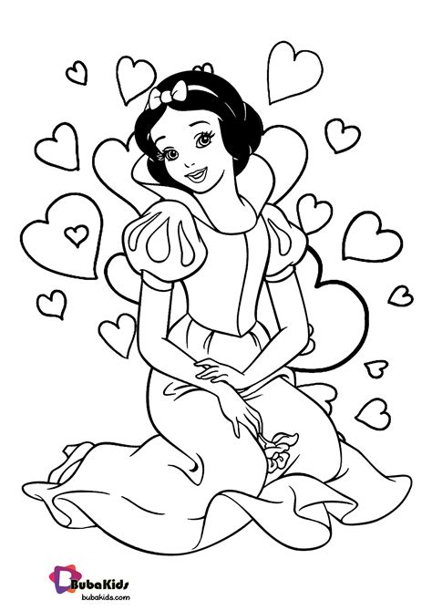 Snow White Coloring Pages For Kids Types