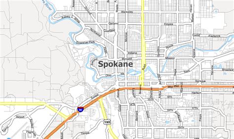 Spokane Washington Map