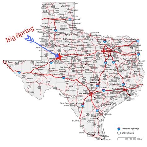 Spring TX Map