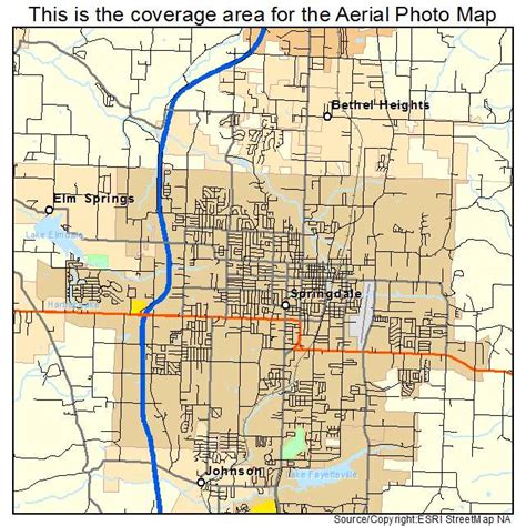 Springdale Arkansas Map
