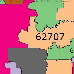 Springfield IL Zip Code Map