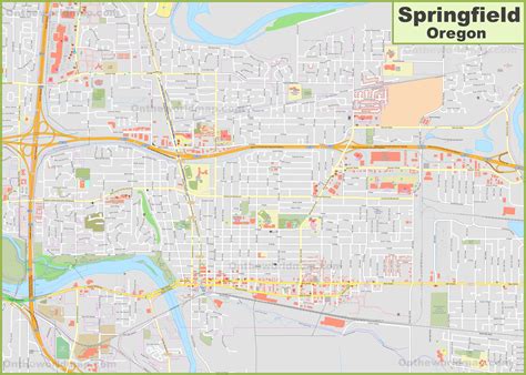 Springfield Oregon 97477 Map