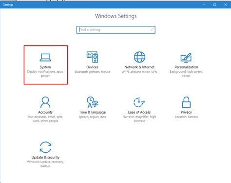 System Settings Adjustments
