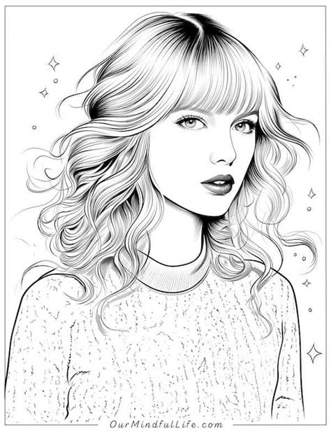 Taylor Swift Coloring Sheets