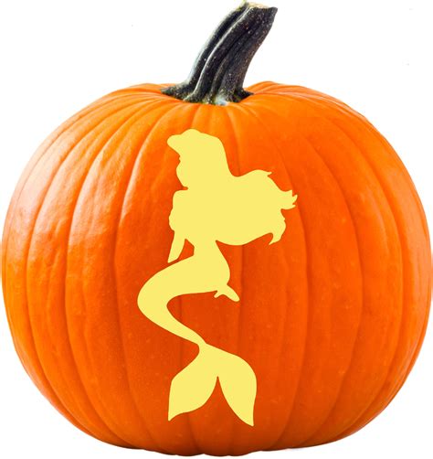 The Little Mermaid Pumpkin Carving Template