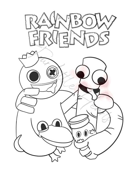 The Popularity of Rainbow Friends Coloring Pages