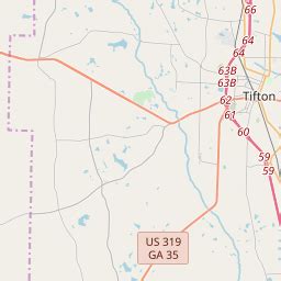 Tifton GA Zip Code Map