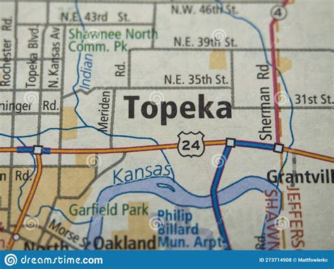 Topeka KS Zip Codes Map