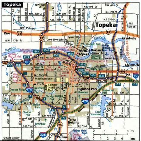 Topeka Kansas Map