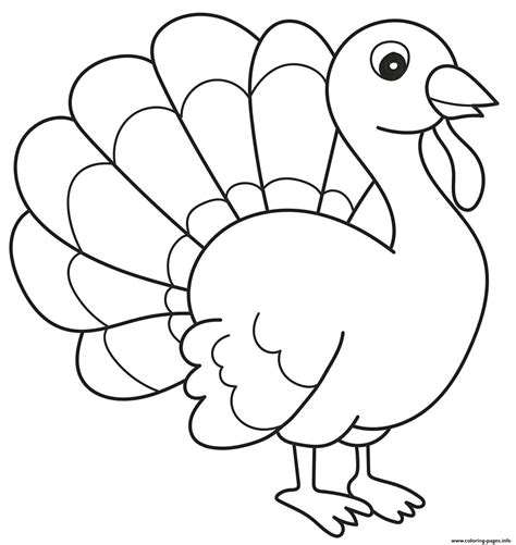 Turkey Coloring Pages For Kids
