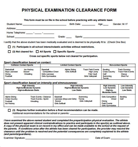 Using Physical Exam Template