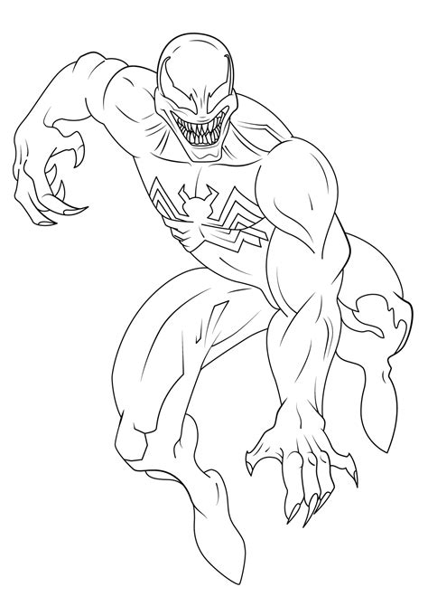 Venom's Lair Coloring Page