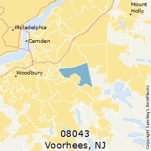 Voorhees Zip Code Map