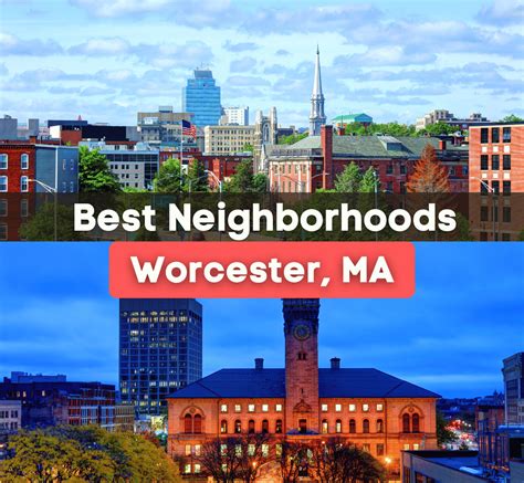 Worcester MA Neighborhoods Map