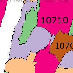Yonkers Zip Codes Map
