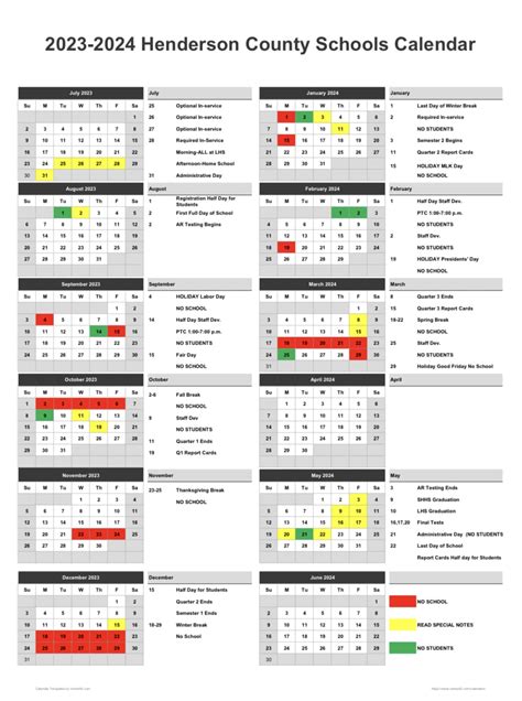Academic Calendar