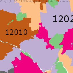 Albany New York Zip Code Boundaries