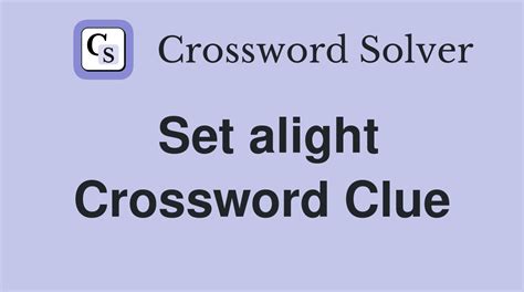 Alight Crossword Answer