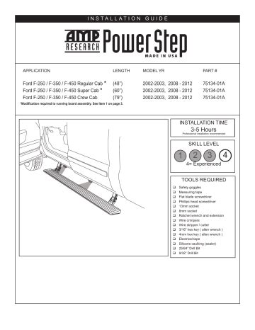 Amp Research Running Boards Installation
