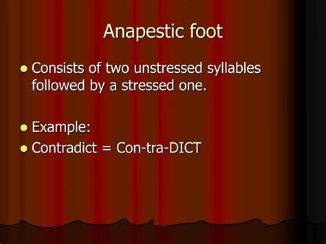 Anapestic Foot Crossword Clue